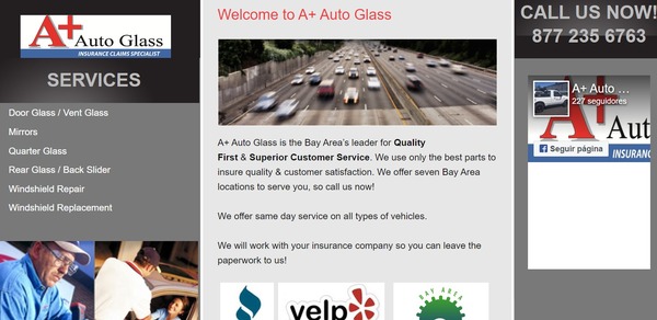 a+ auto glass vidrios para ventanas de carros