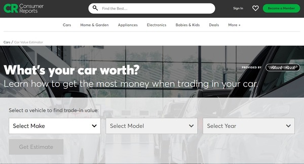 Consumer Reports Car Value Estimator